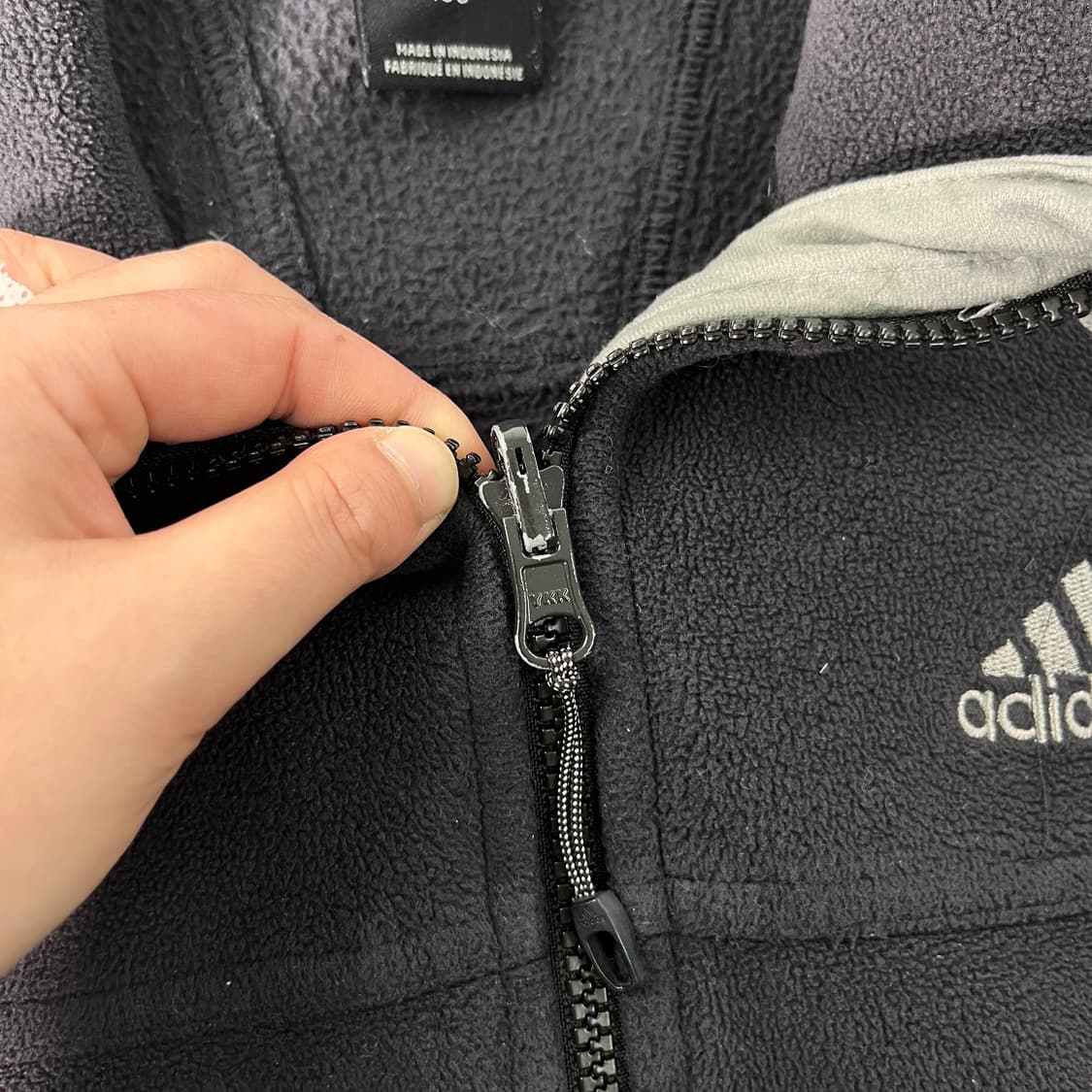 100 아디다스 플리스 풀집업 자켓 상품이미지4