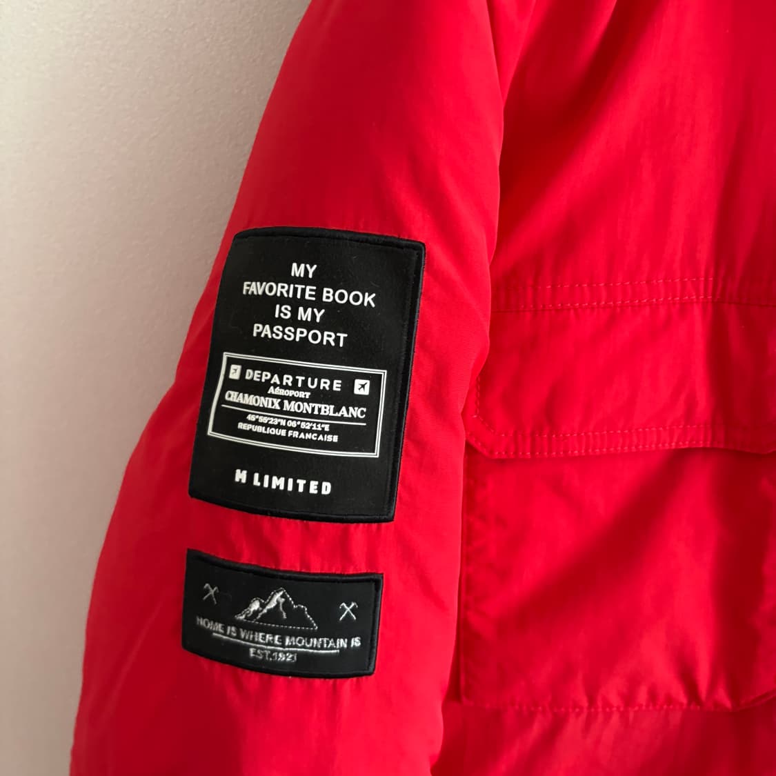 밀레 LIMITED 레드 패딩 점퍼 90 상품이미지4