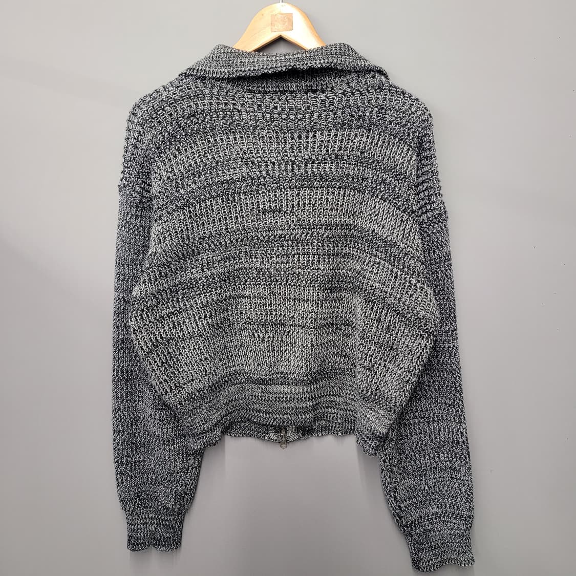 Noiago 노이아고 하이넥 2way 니트 집업 상품이미지2