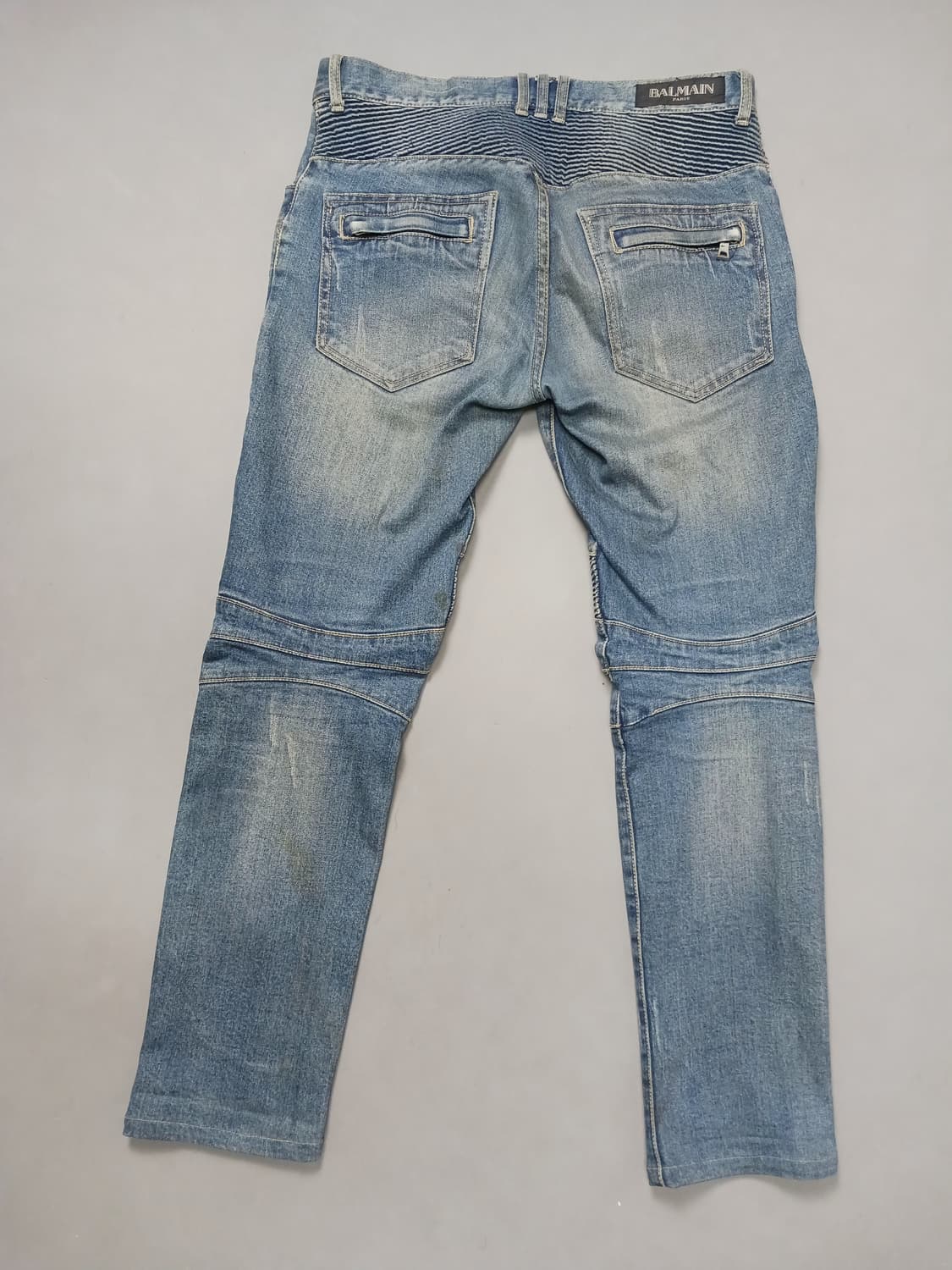 [34] 발망 빈티지워싱 바이커진 청바지 상품이미지7