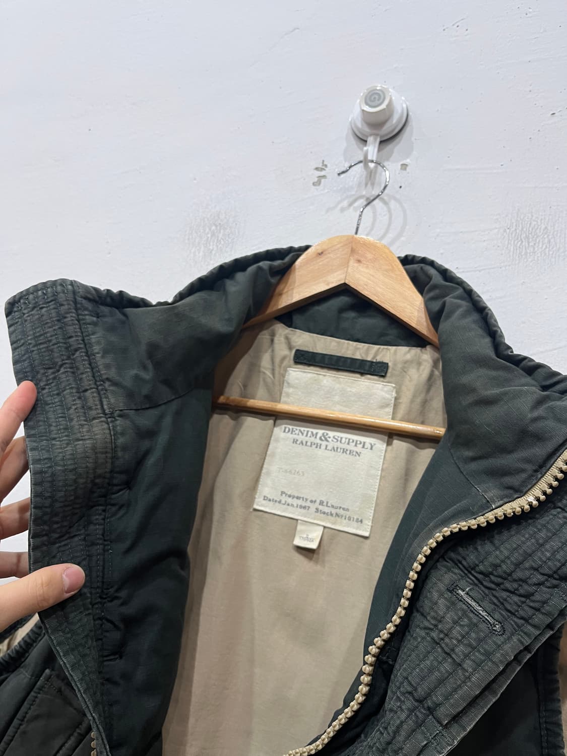 폴로 데님앤서플라이 전차병 탱커 다운 페이드 패딩 베스트 상품이미지8