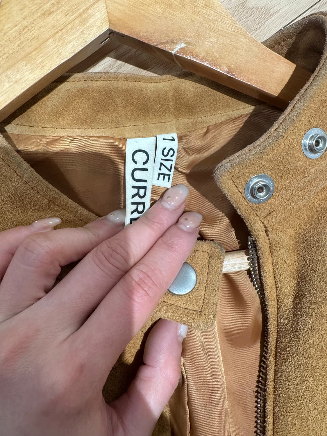 Current 가죽 스웨이드 자켓 size 1 상품이미지2