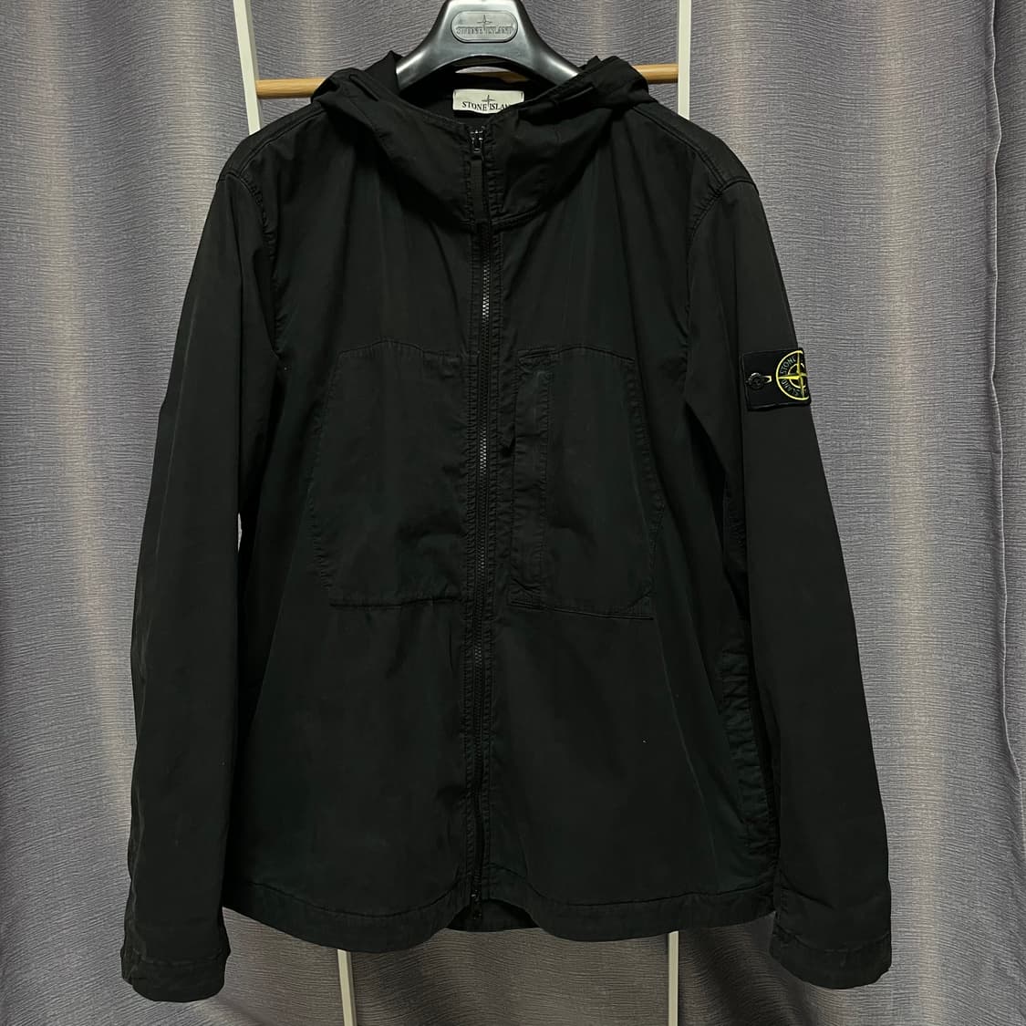 스톤 수피마코튼 후드자켓(블랙XL) 상품이미지1