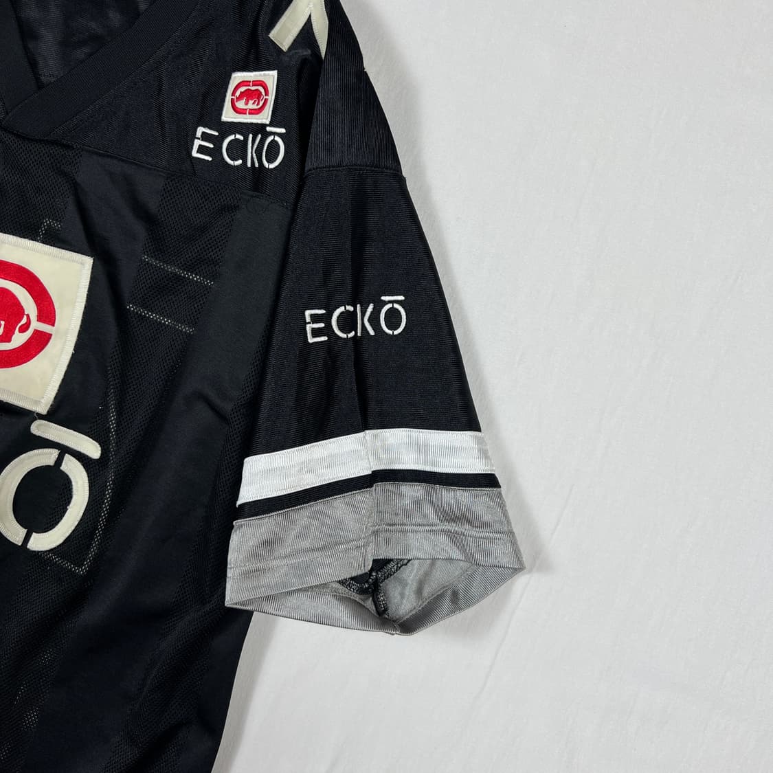 90’s 에코언리미티드 ecko unltd 로고 반팔 메쉬져지 상품이미지3