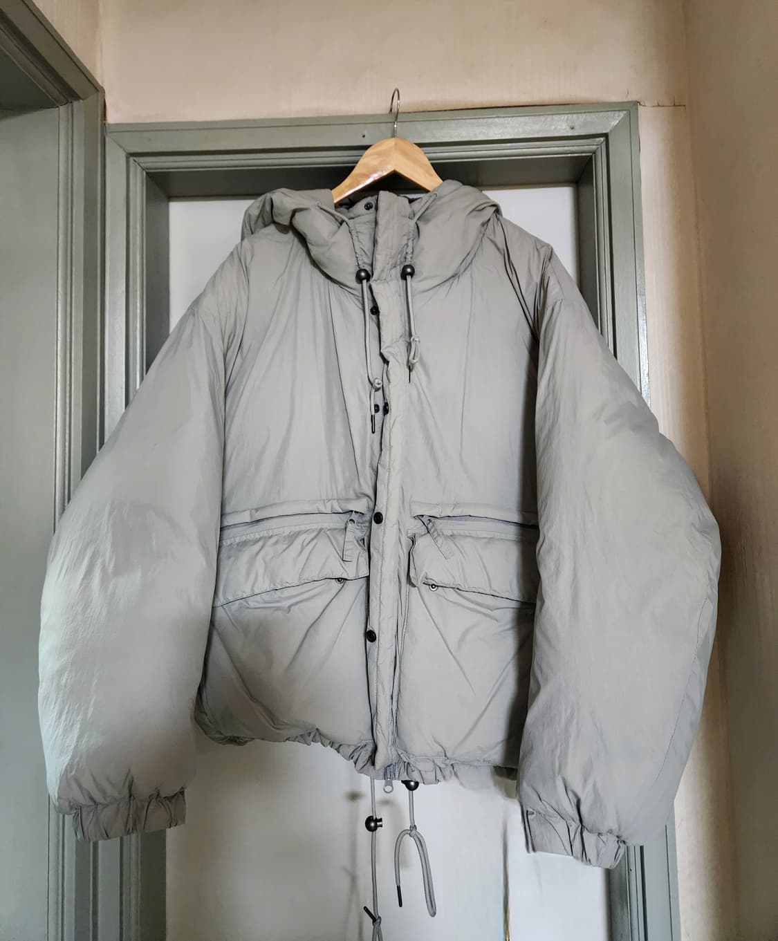 프리즘웍스 나일론 후디 푸퍼 다운 파카 상품이미지4