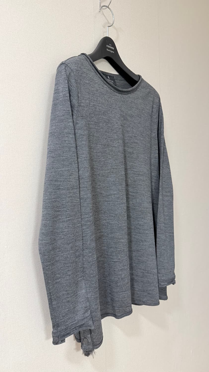 한섬 랑방 컬렉션 LANVIN 사선 슬릿 버튼 티셔츠M 구매가 38만 상품이미지2