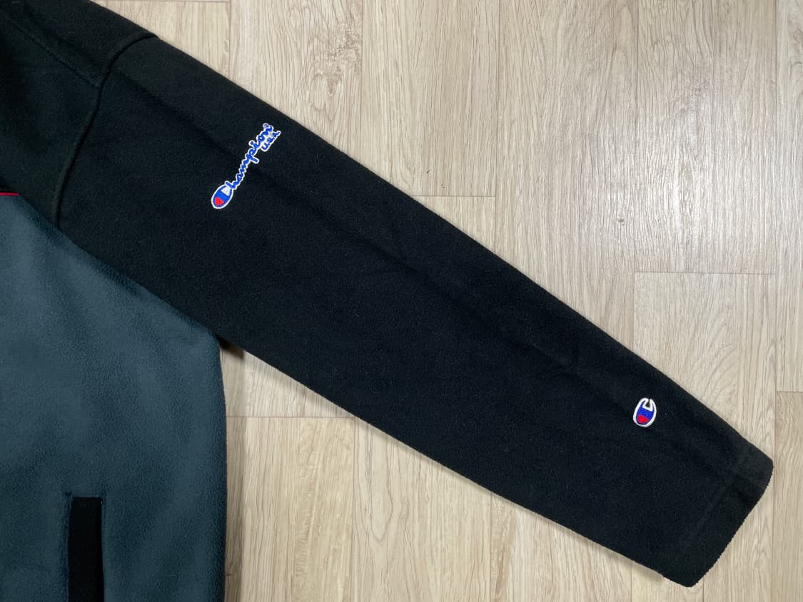 100~105) 90's 챔피온 재팬 레이싱팀 후리스 집업자켓(민트급) 상품이미지6