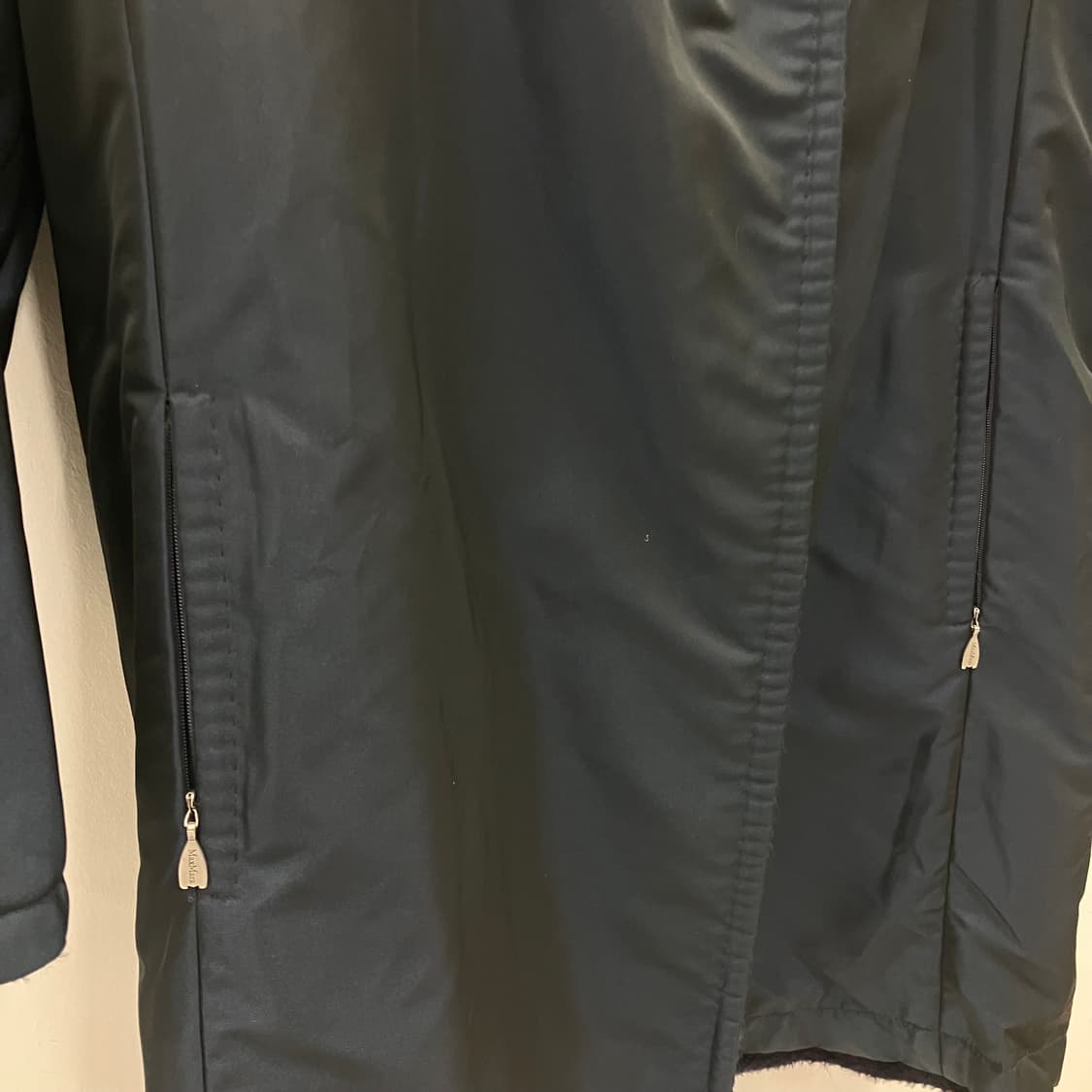 막스마라 네이비 알파카 리버시블 코트 34 상품이미지7