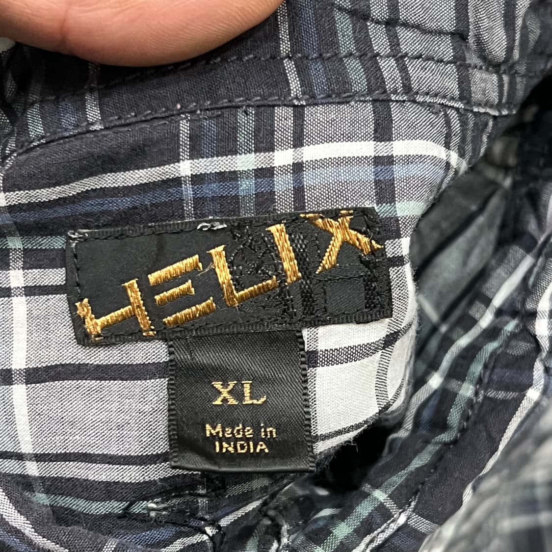  Helix 체크 십자가 웨스턴 하프 셔츠 y16248 상품이미지6