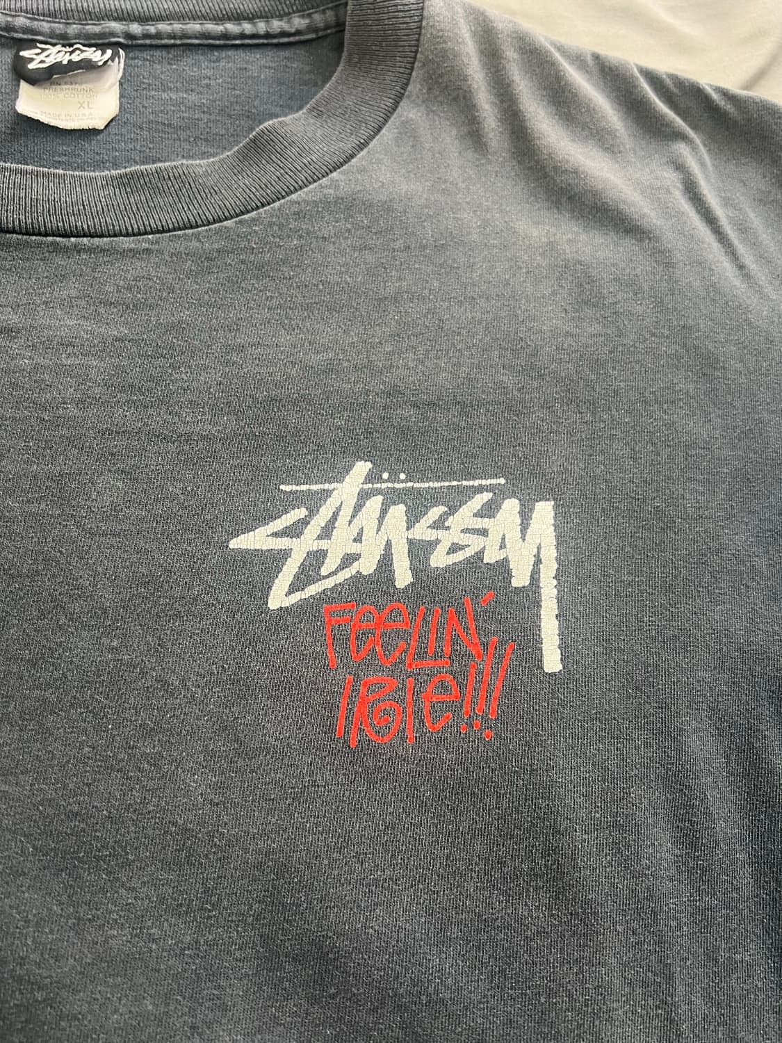 80s 빈티지 스투시 티셔츠 XL사이즈 상품이미지3