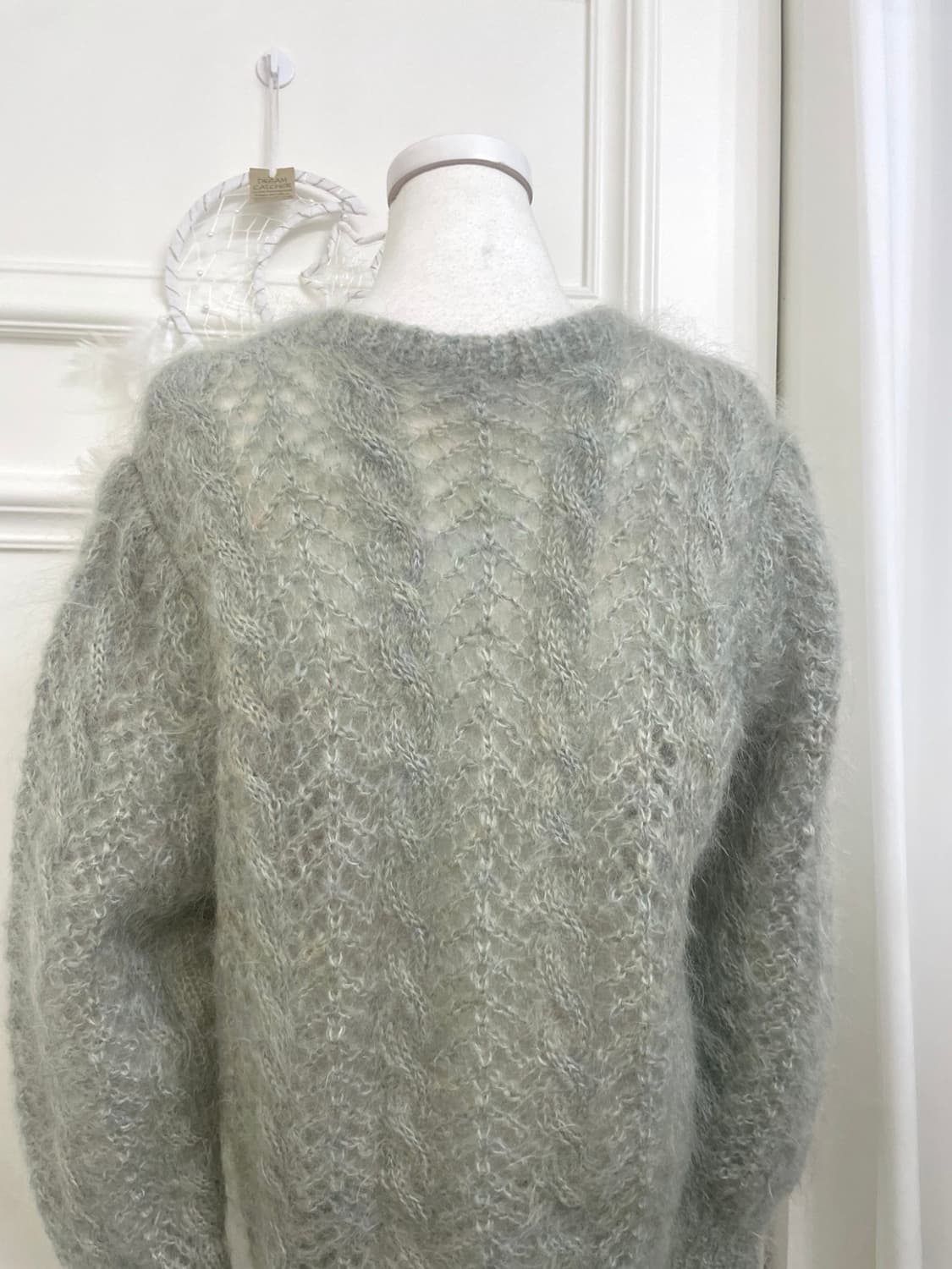 graish mint hairy twist loose cardigan 상품이미지4