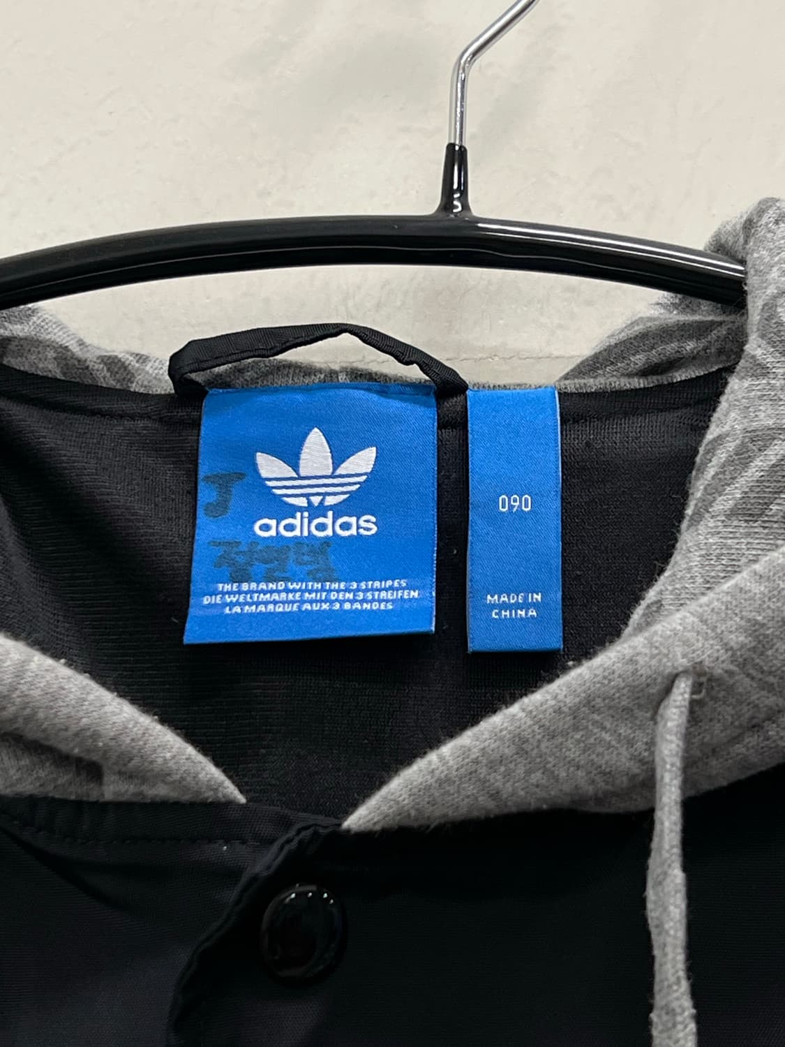 아디다스 뉴욕 윈드브레이커 후드 코치자켓 블랙 상품이미지4