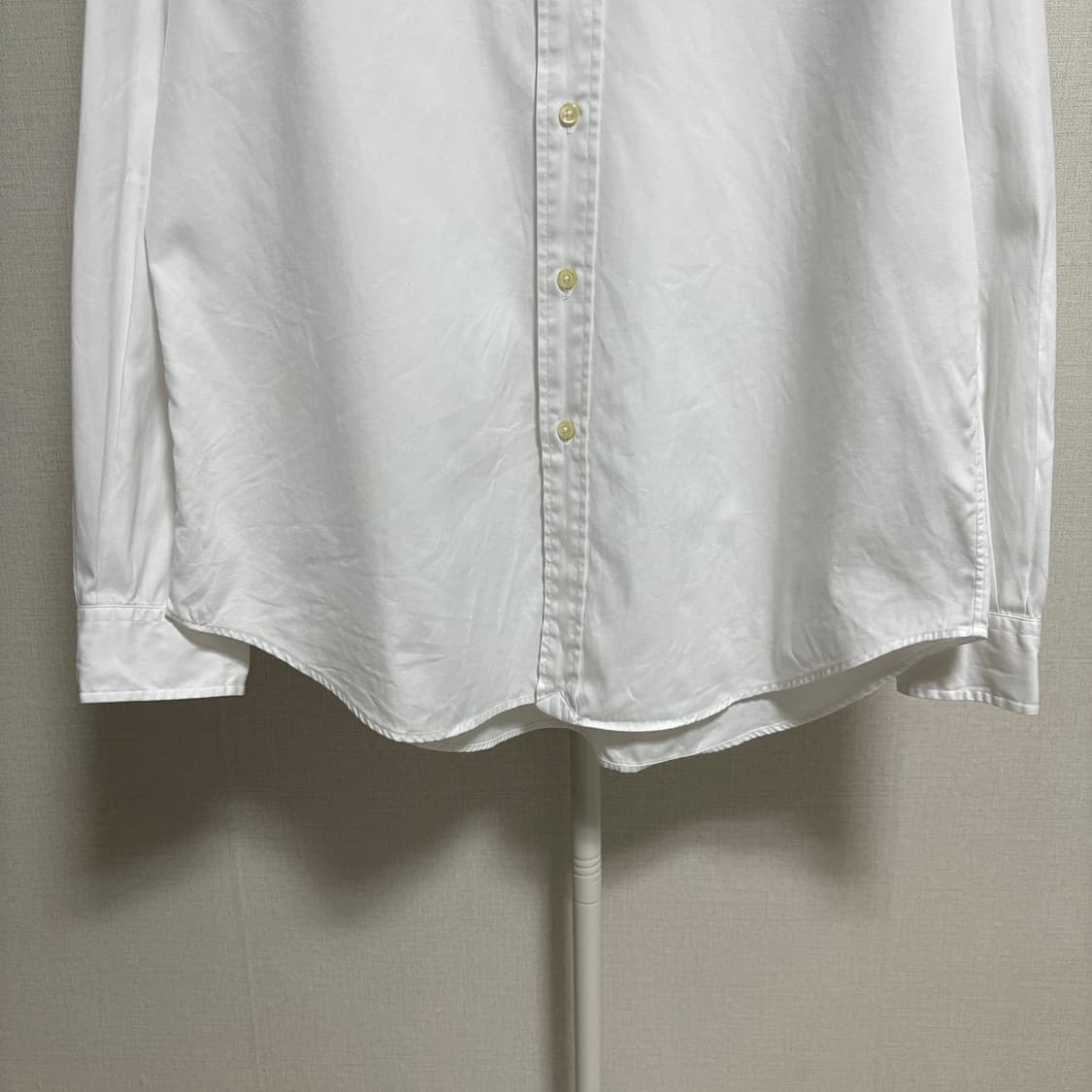 폴로 랄프로렌 클래식핏 코튼 셔츠 / 화이트, L 상품이미지3