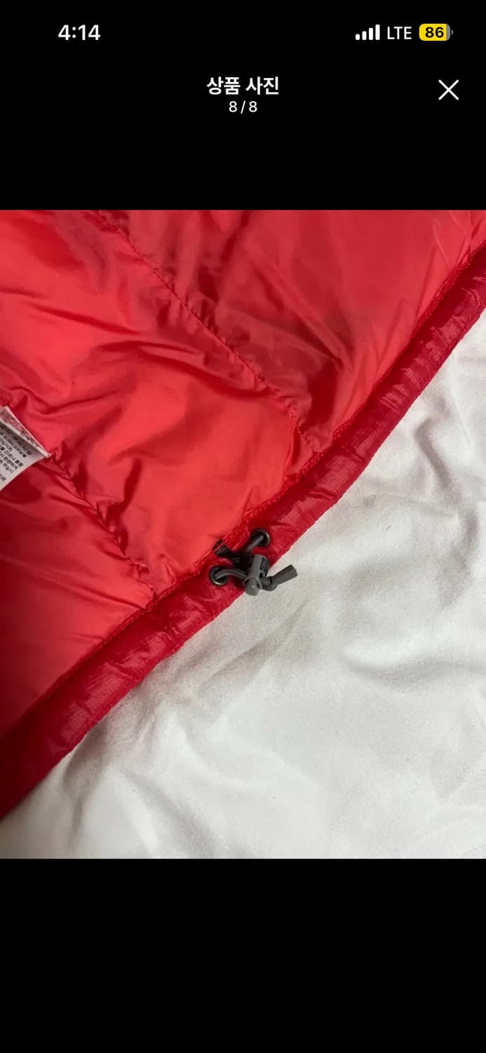 노스페이스 핑크 조끼 패딩 85  상품이미지8