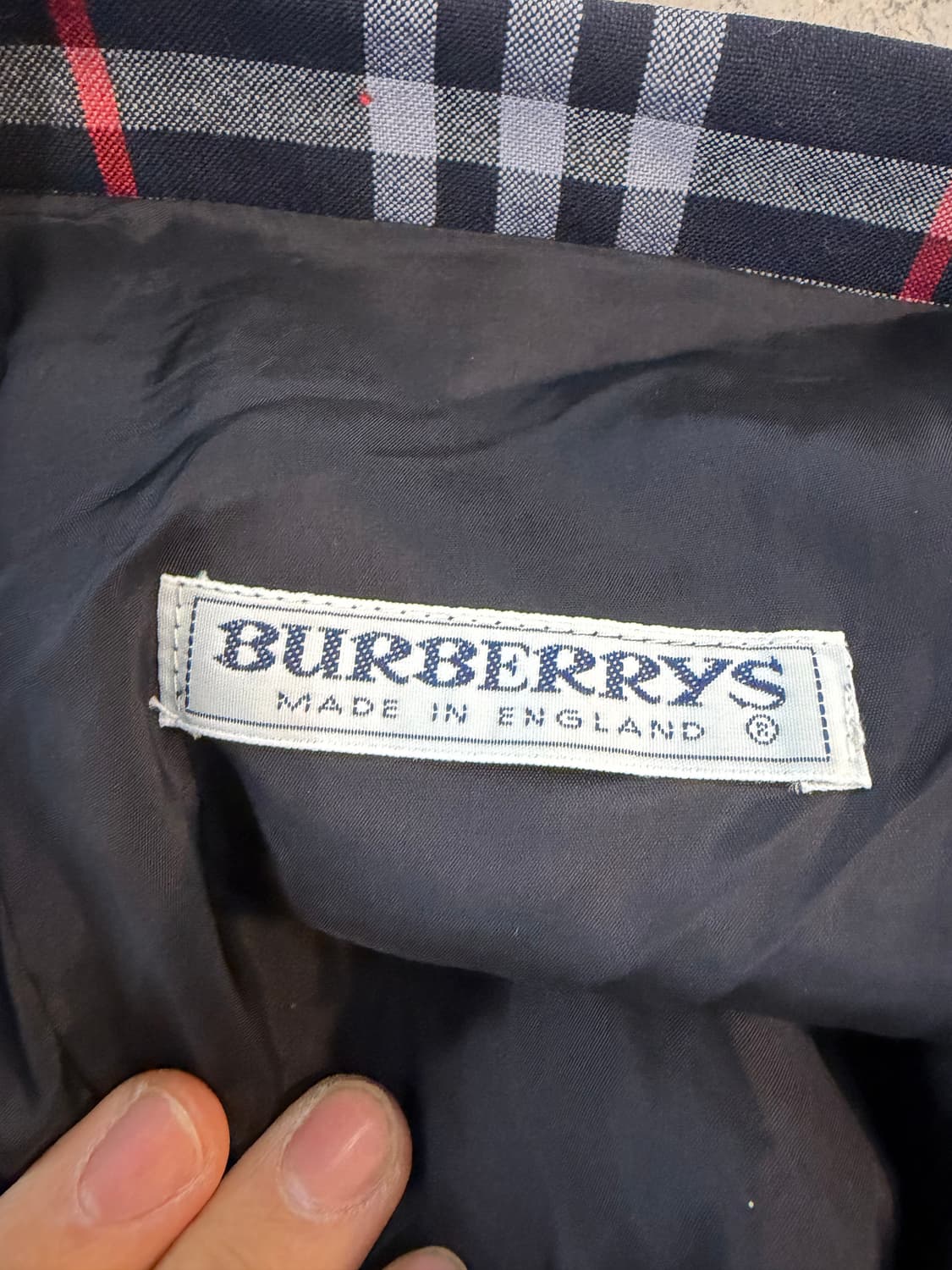 버버리 체크 플리츠 스커트 치마 M 상품이미지3