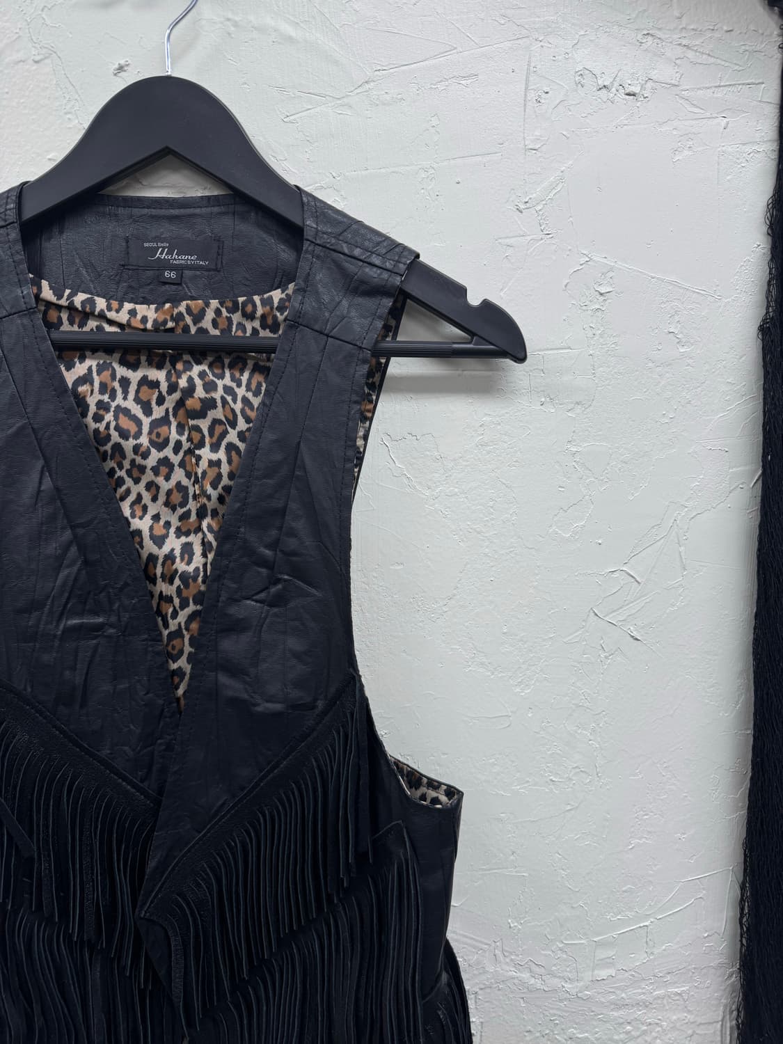 Unknown fringe leather western vest 상품이미지4