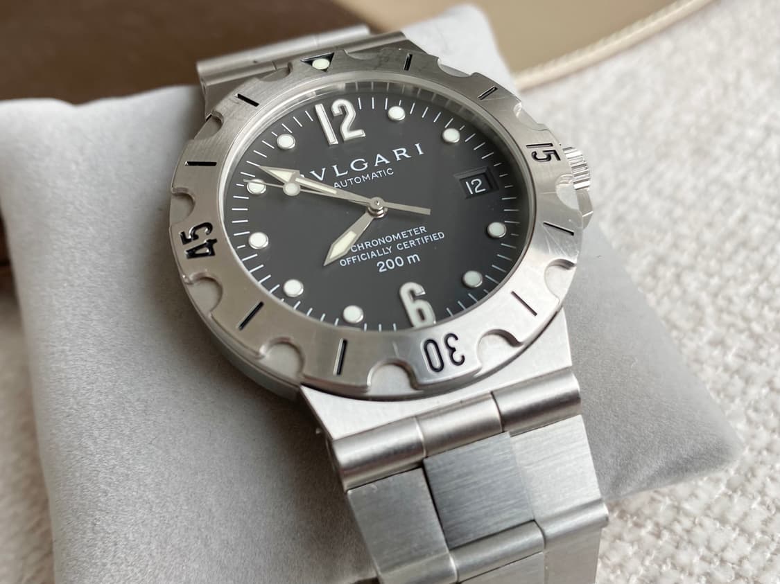 불가리 디아고노 스쿠버 SD38S 오토메틱 38mm 스틸 상품이미지6