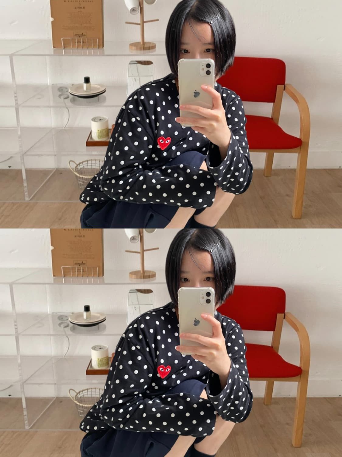 꼼데가르송 도트 롱슬리브 (Man L ) AB0795 상품이미지1