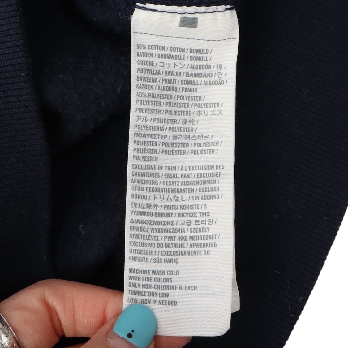 아베크롬비 네이비 아치로고 후드집업 상품이미지9