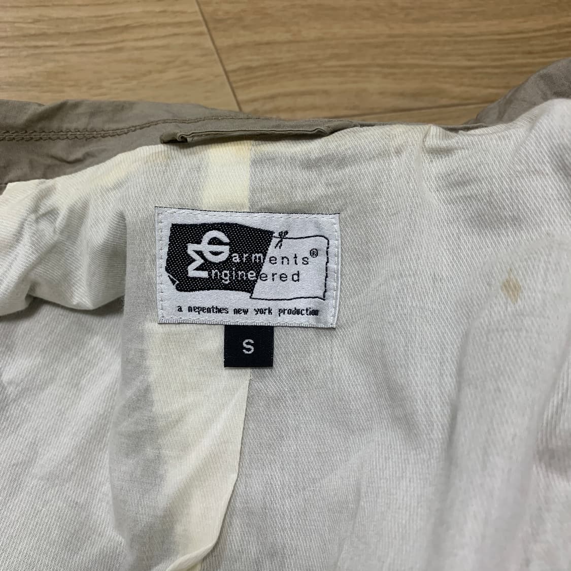 S)엔지니어드 가먼츠 엔도버 자켓(코튼메탈/베이지) 상품이미지3