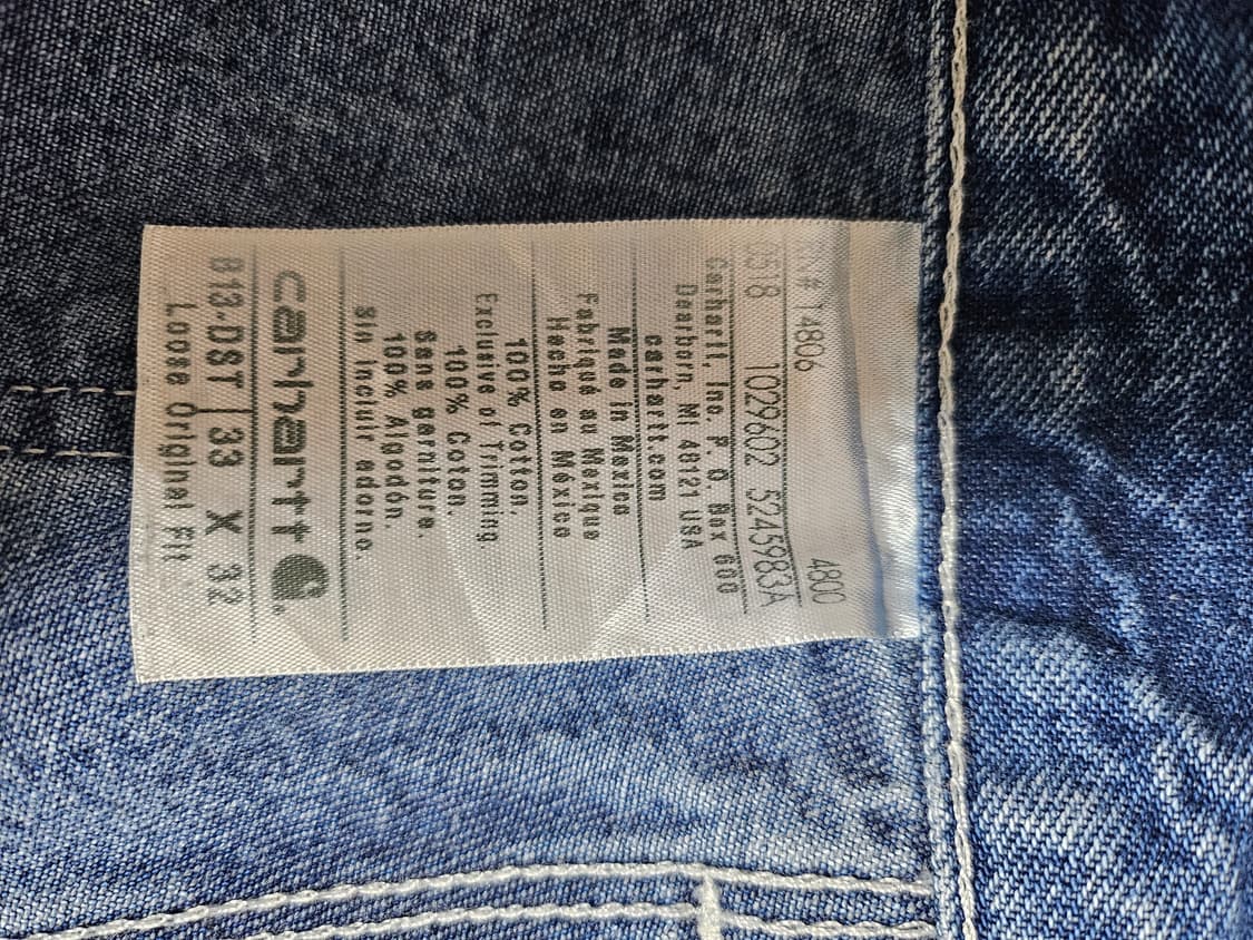 [33] 칼하트 B13-DST 카펜터 데님 상품이미지4