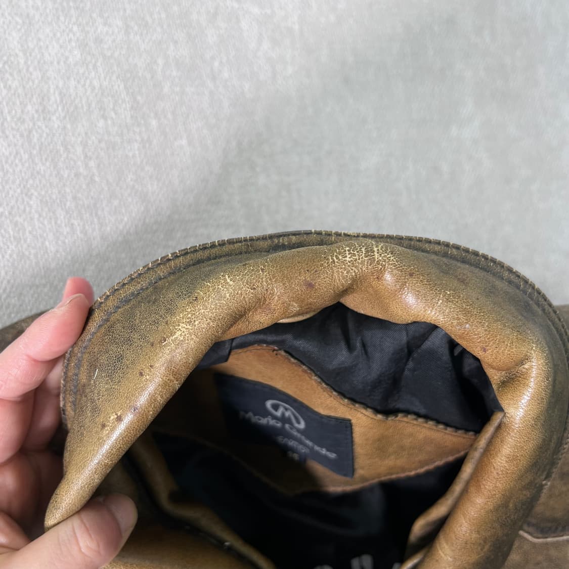 100 아메리칸 빈티지 90s 레더 자켓 상품이미지4