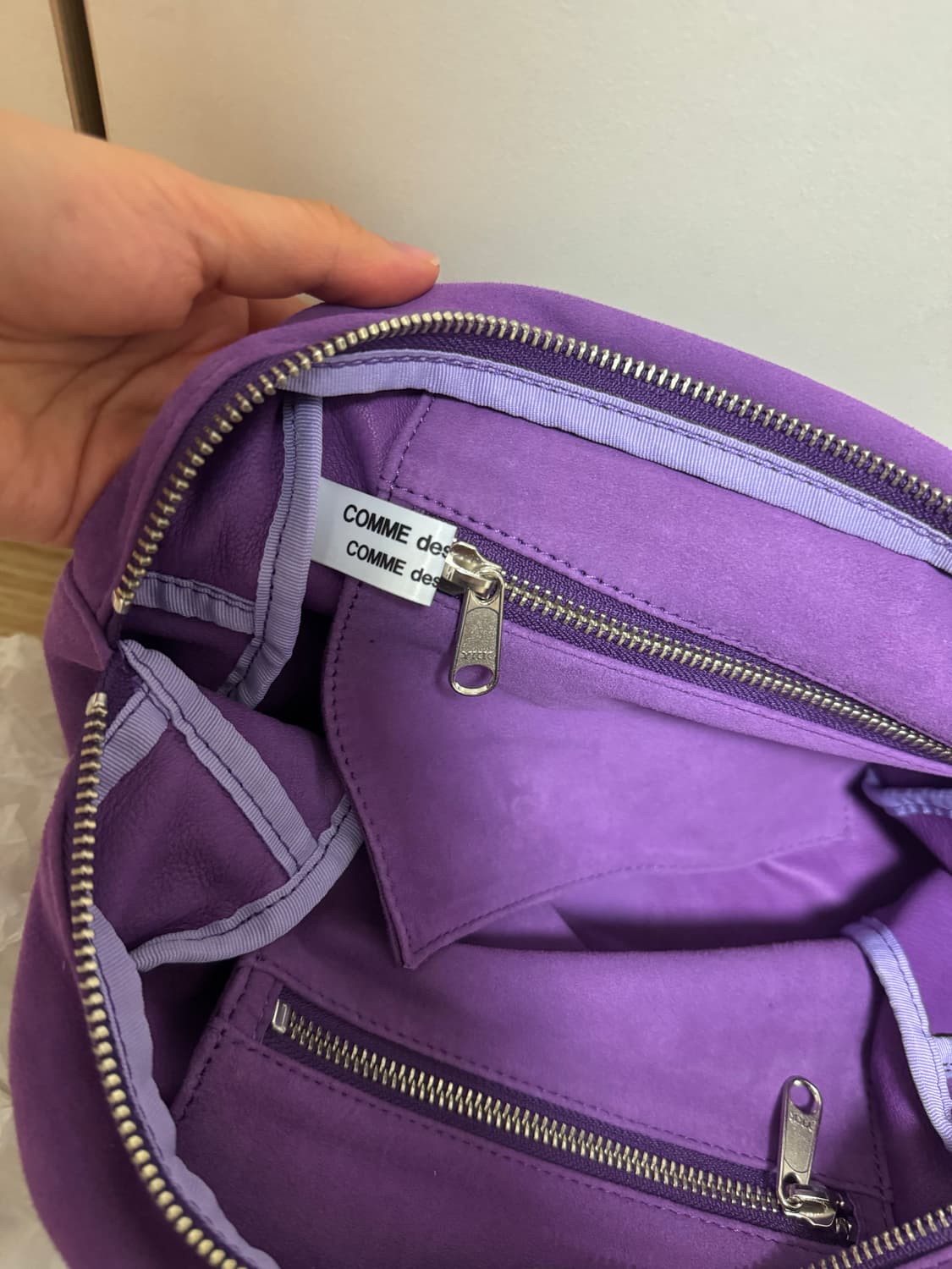 꼼데가르송 스웨이드백 퍼플 스몰  상품이미지7