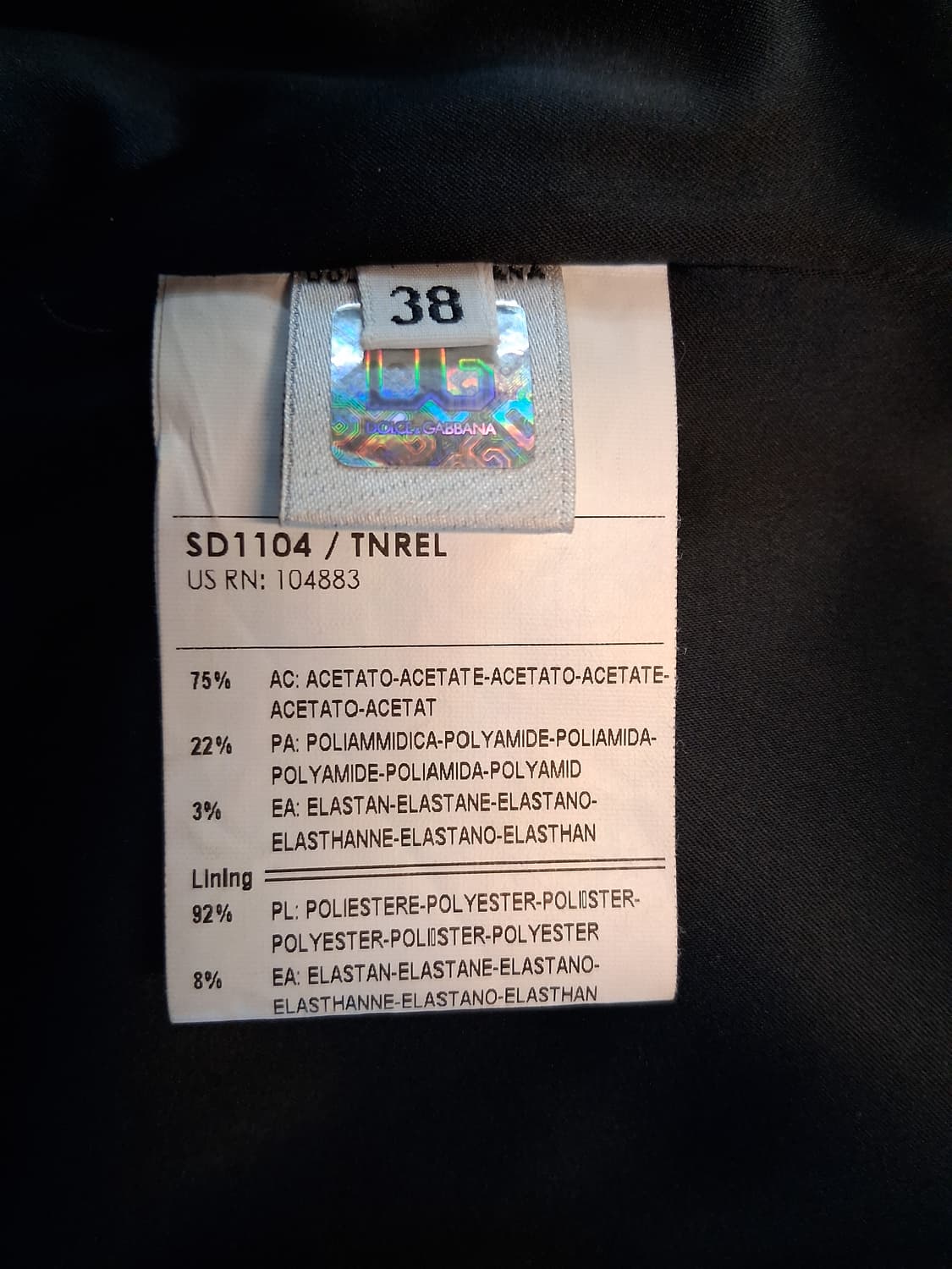 돌체앤가바나(D&G) 스퀘어넥 새틴 바디콘 원피스 IT38 상품이미지9