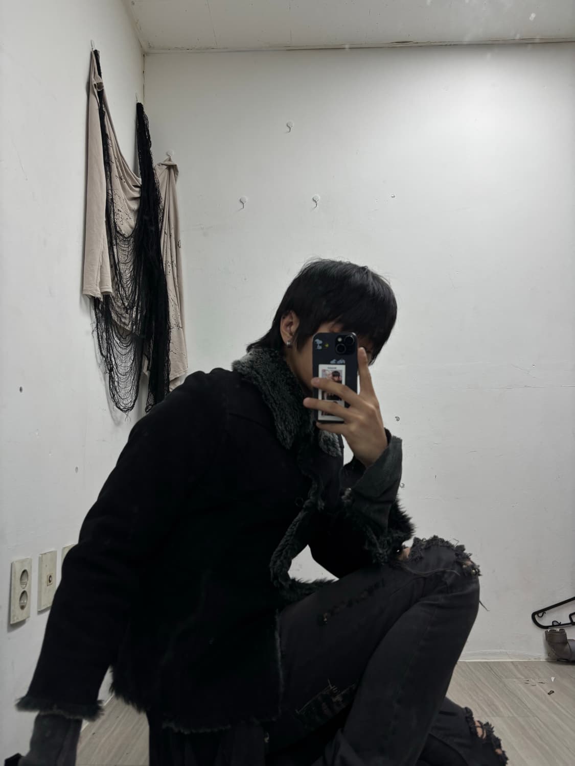 [DEUX]VKEI mood Grey Fur Trimming Jacket 상품이미지3