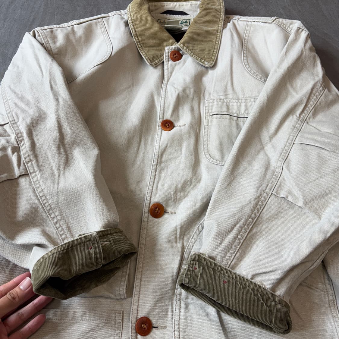 L.L.bean 엘엘빈 아이보리 헌팅 자켓 상품이미지10