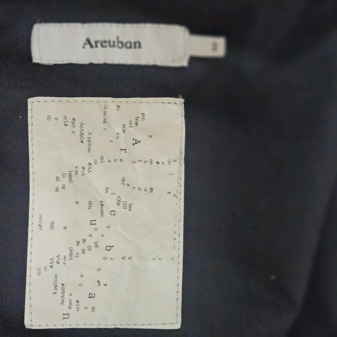 아르반 바틱 다잉 더블 포켓 카라 자켓 블랙 상품이미지2