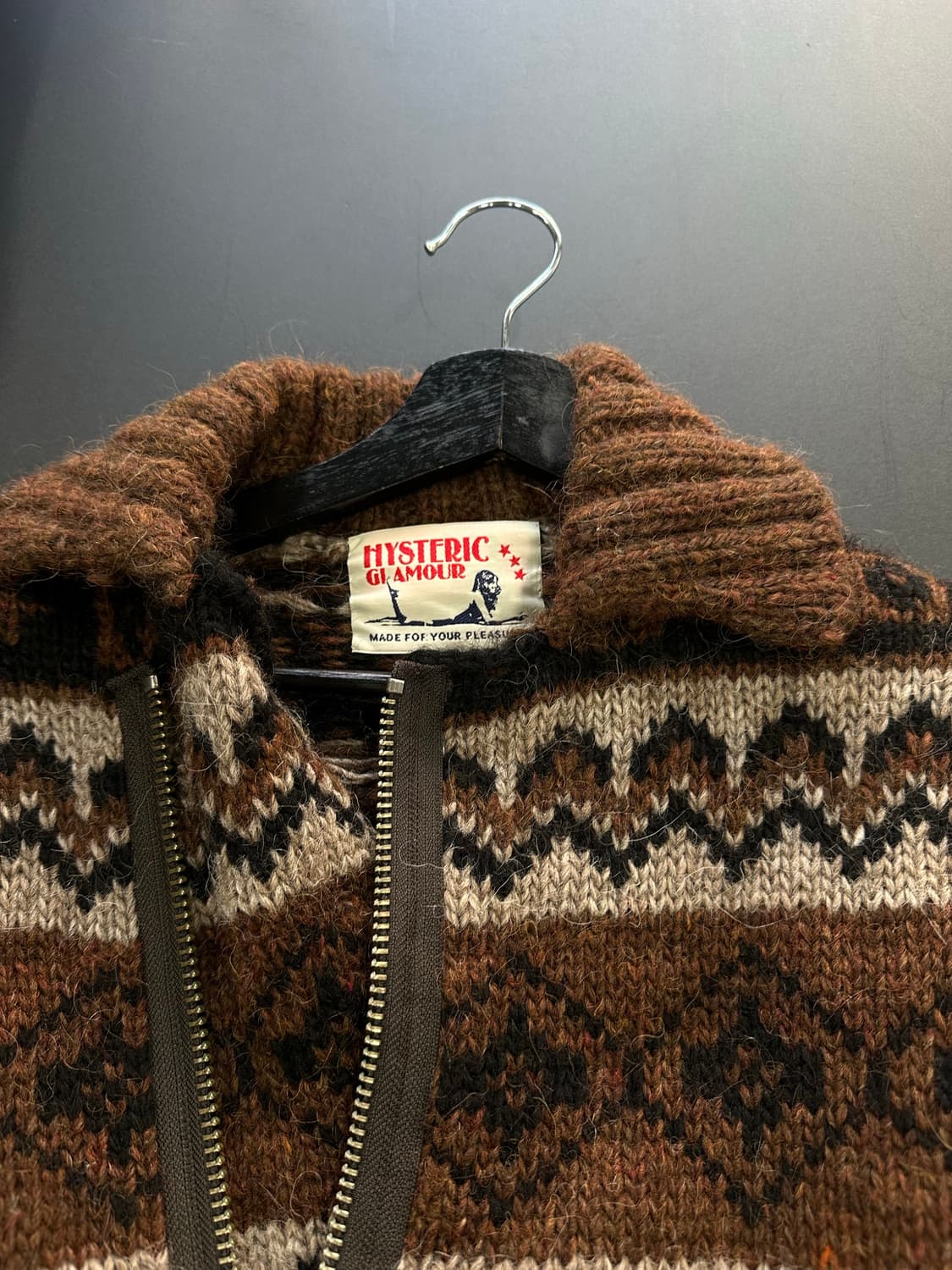 히스테릭글래머 히스걸빅로고 사선지퍼 코위찬 상품이미지8