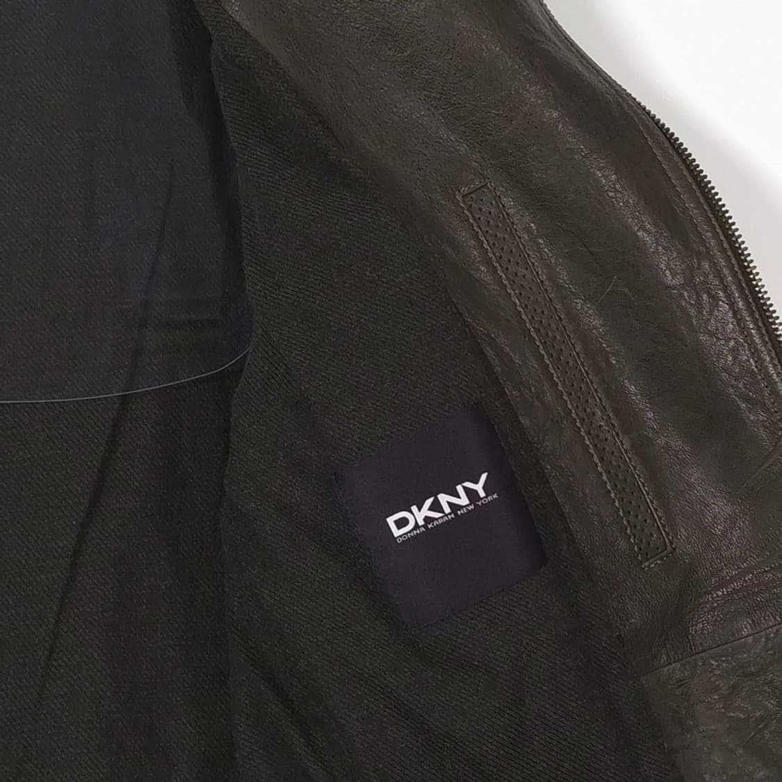 DKNY 리얼 램스킨 유틸리티 멀티 포켓 가죽 자켓 M 상품이미지6