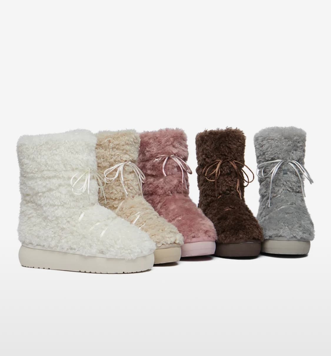 락피쉬웨더웨어 퍼부츠 화이트 상품이미지1