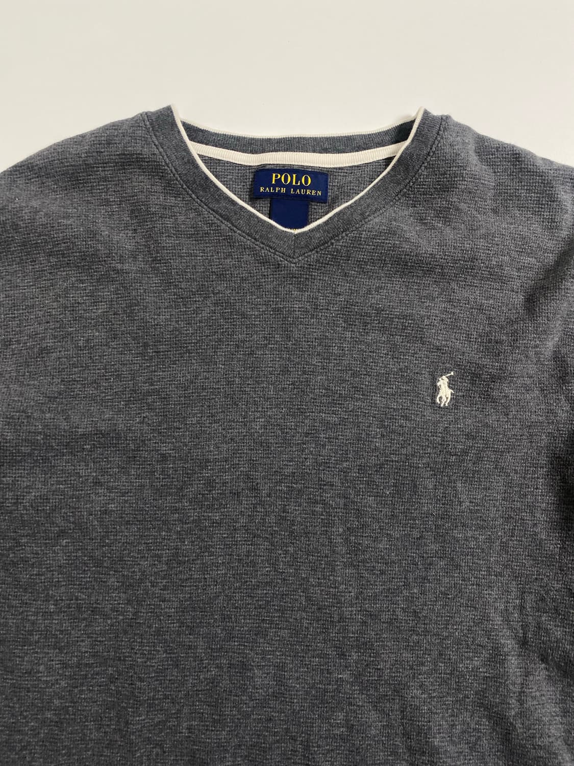 폴로 브이넥 와플티 상품이미지3