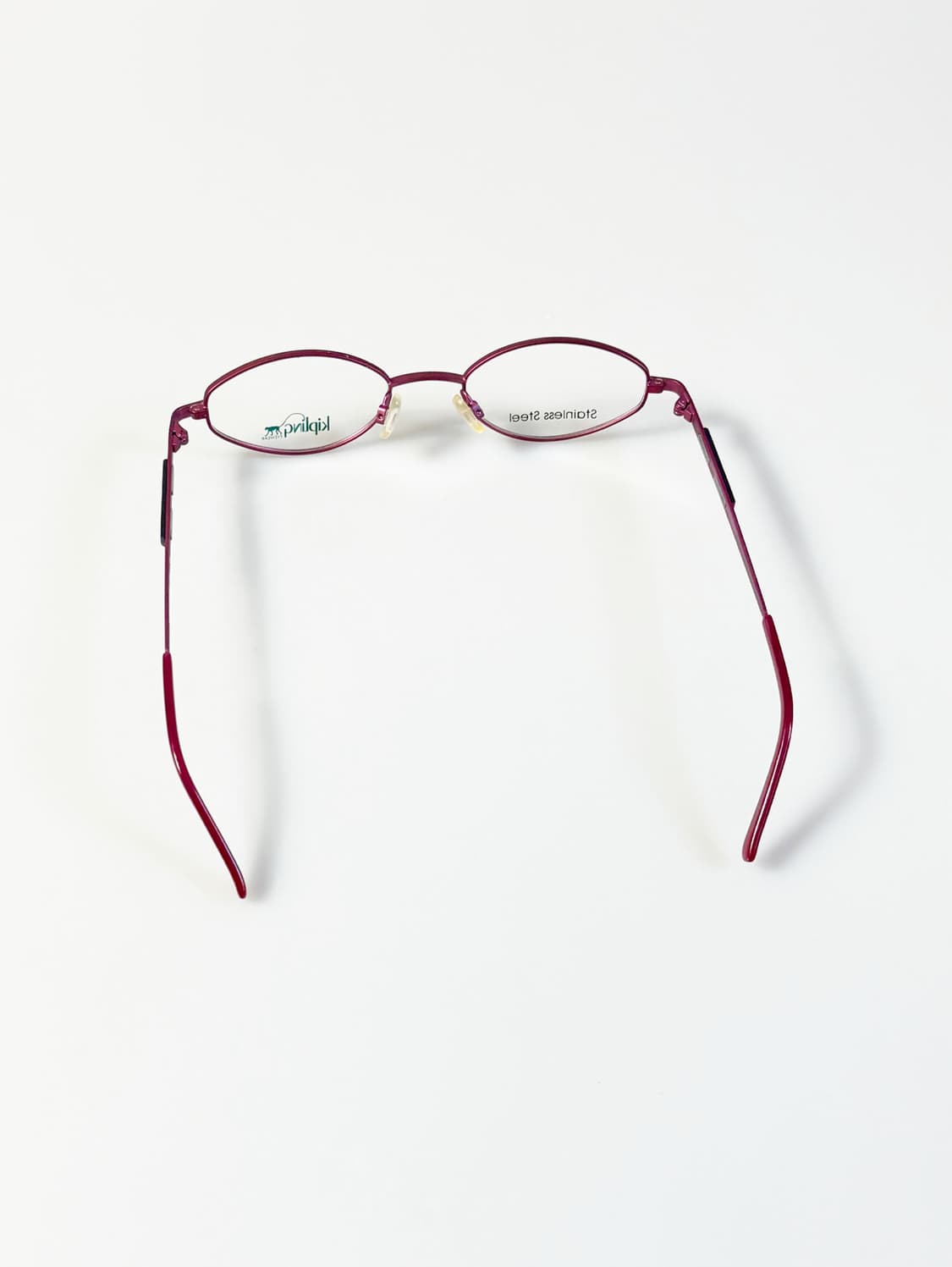 KIPLING 슬림 오벌 마젠타 메탈 프레임 빈티지 안경 상품이미지5