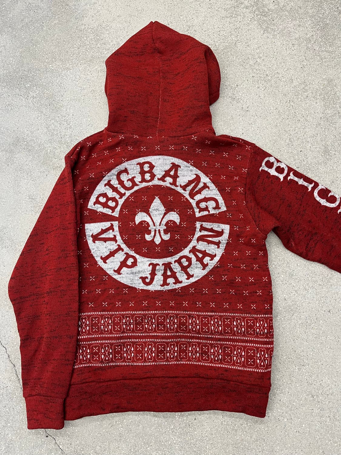 BIGBANG VIP JAPAN 후드 니트 집업 상품이미지1