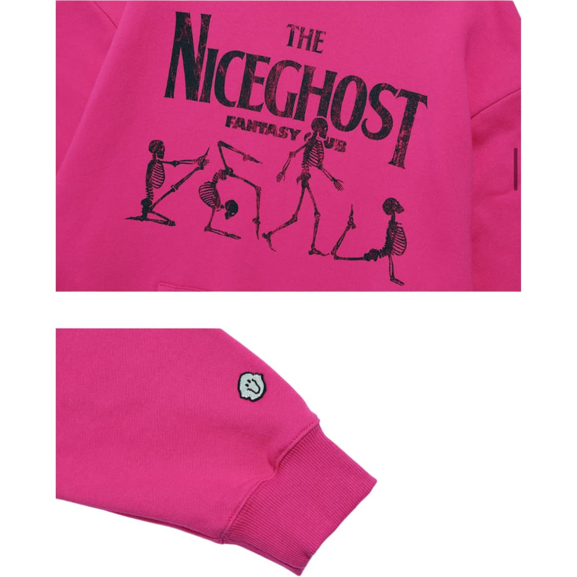 Nice Ghost Club, NAMASTE SKELETON HOODIE 상품이미지3