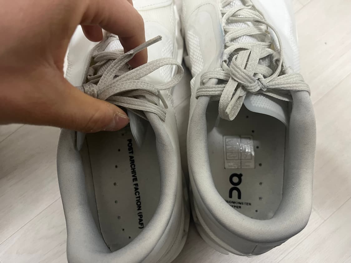 온 러닝 x 포스트 아카이브 팩션 (파프) 클라우드 몬스터 하이퍼 화이트 상품이미지6