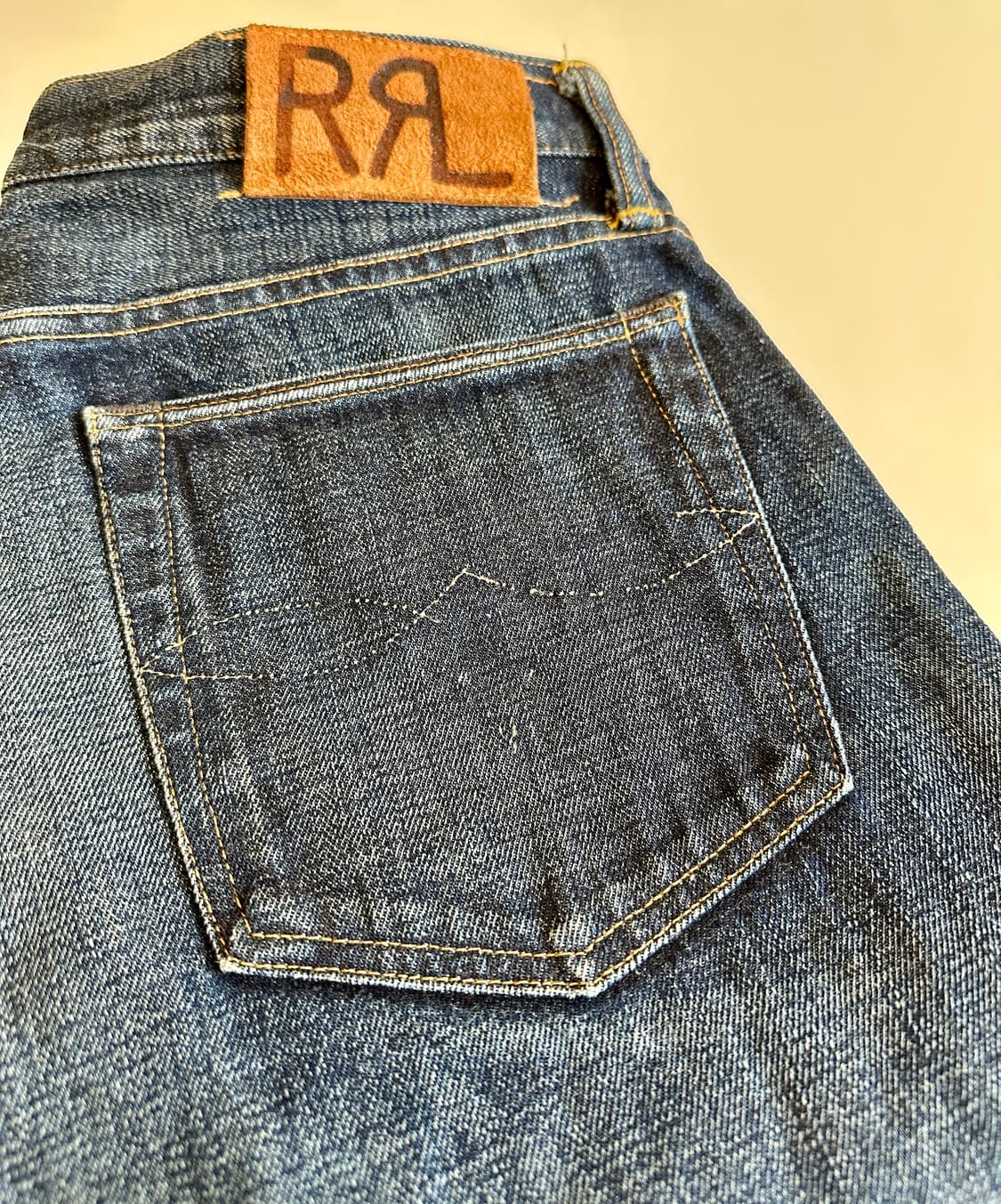 RRL 더블알엘 슬림 스트레이트 콘밀 셀비지 데님 32-30 신품급 상품이미지1