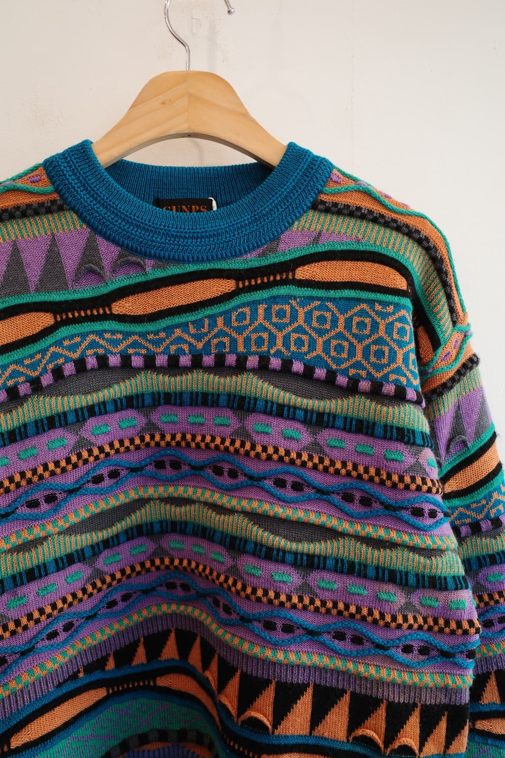 Japan brand 유니크 패턴 울 니트 상품이미지2