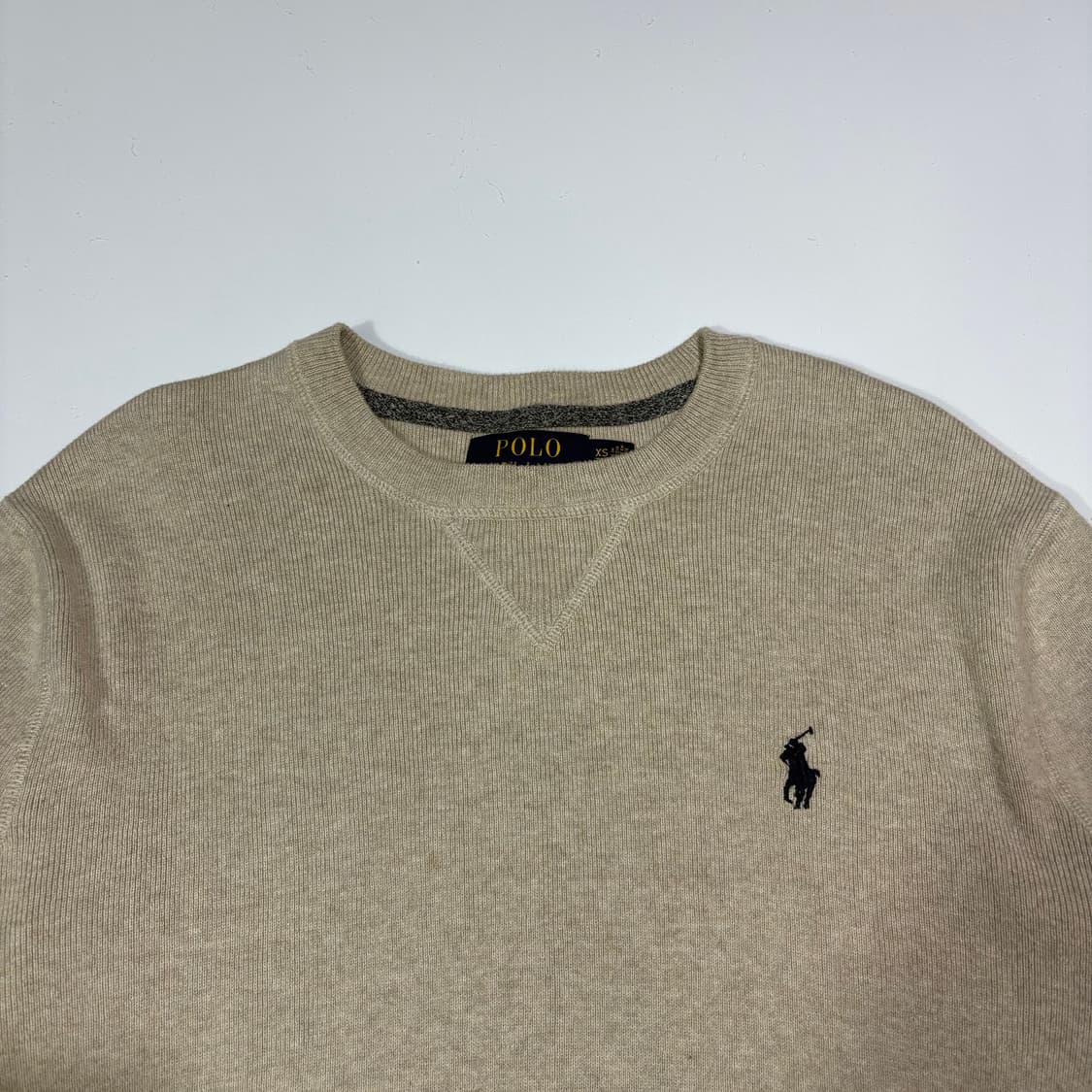 폴로랄프로렌 베이지 니트 맨투맨 상품이미지2