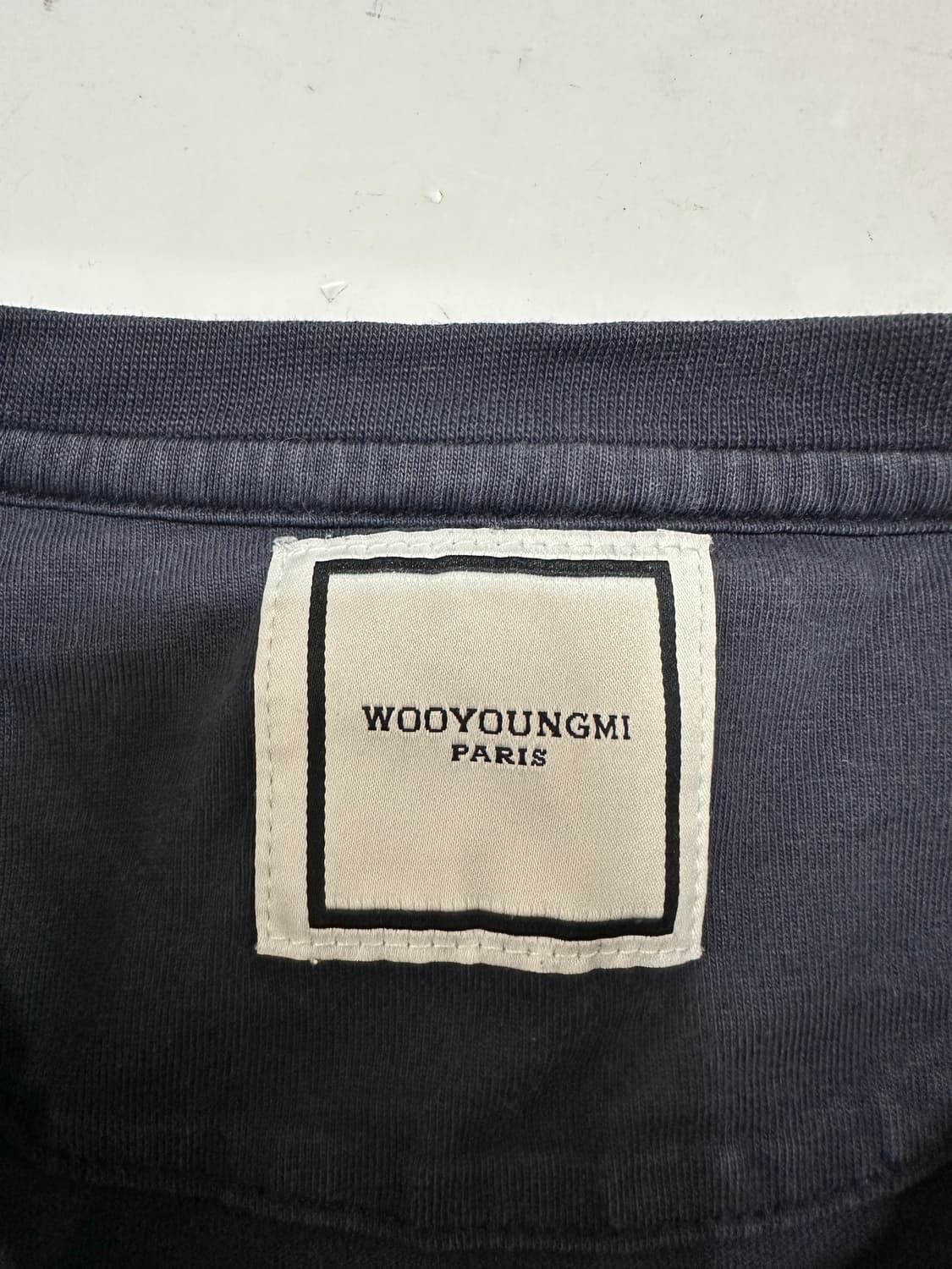 우영미 22s 플라워 네이비 반팔 티셔츠 상품이미지7