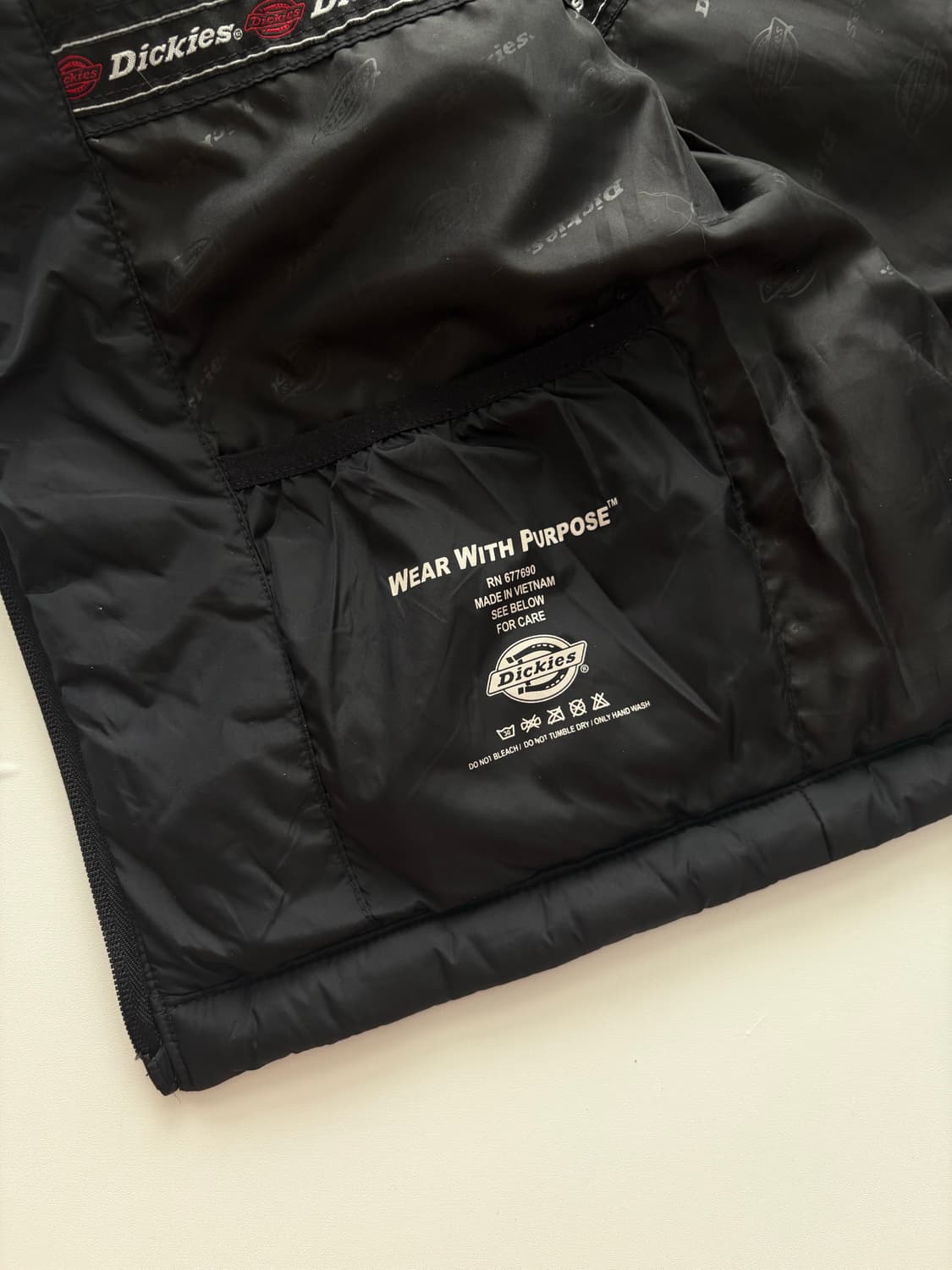 Dickies 디키즈 블랙 퀄팅 경량 패딩  상품이미지6