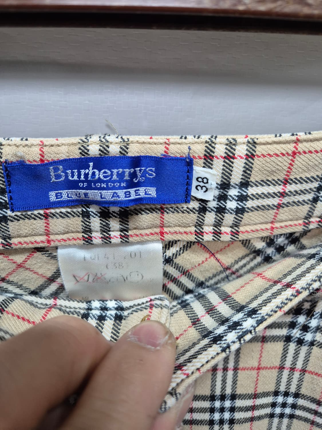 버버리 블루라벨 노바체크팬츠 상품이미지3