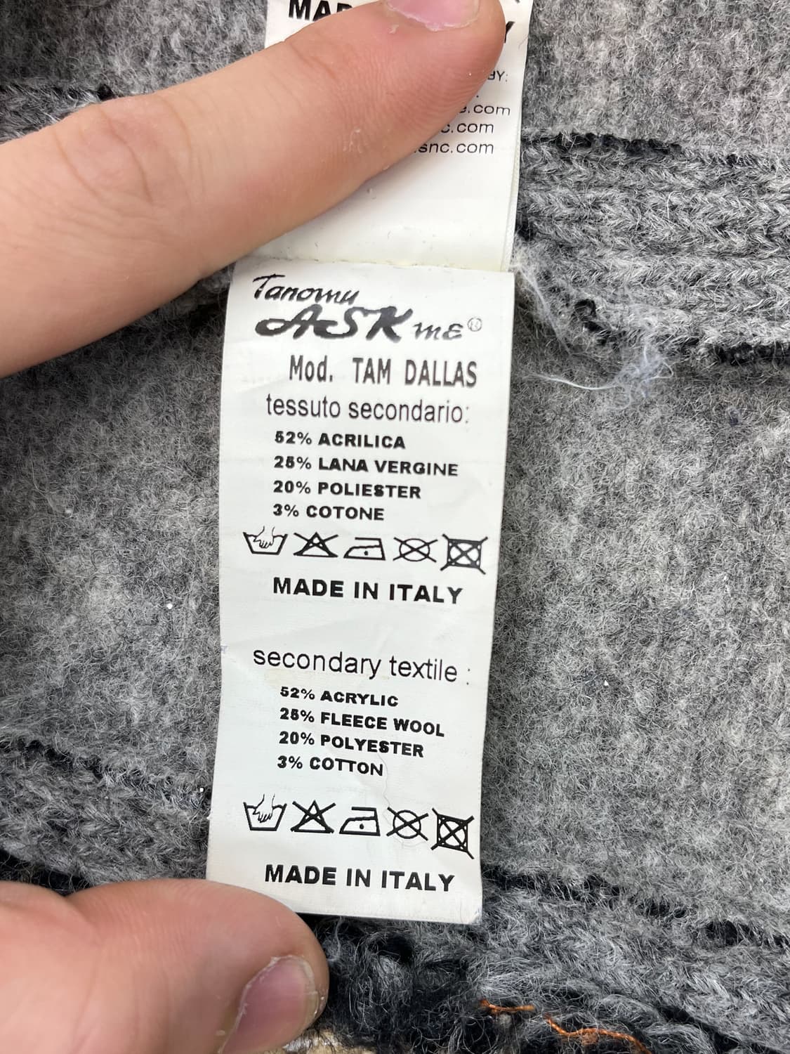 Tanomu Ask Me 셰르파 라인 울 자켓 상품이미지9