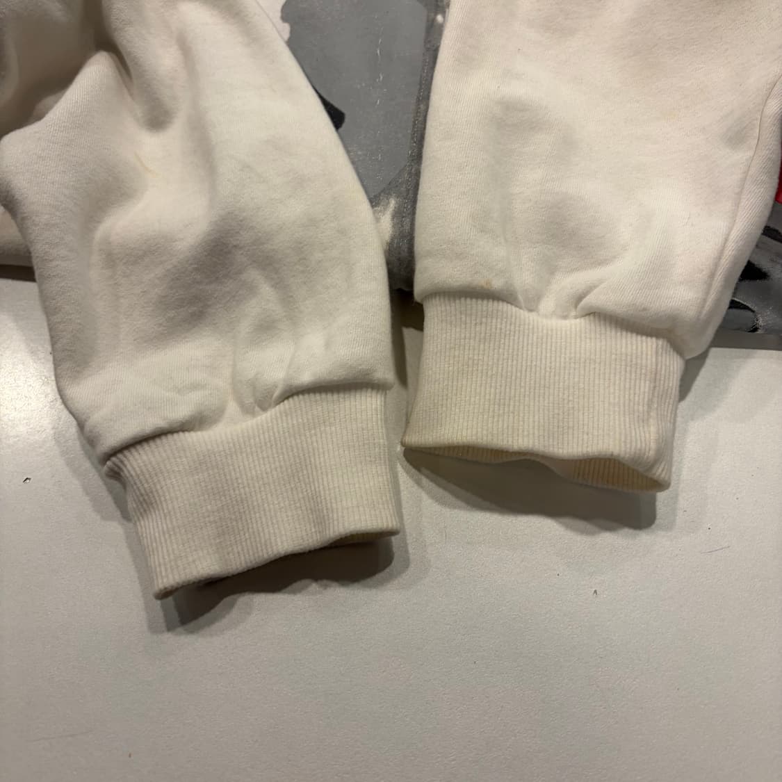 [XL] 넘버나인 아트웍 프린팅 스웻 후드집업 화이트 D249 상품이미지7