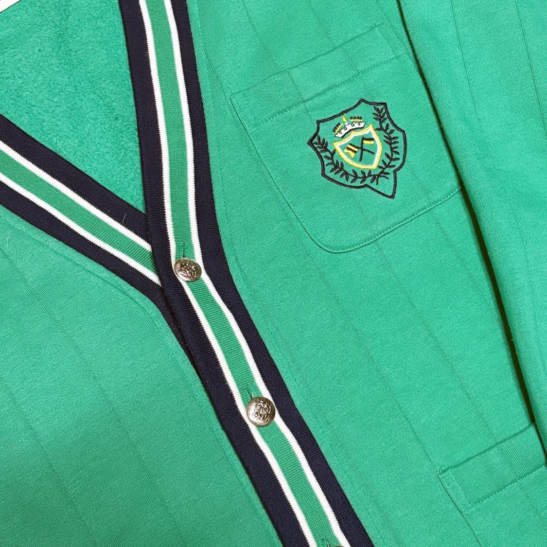 90s 올드 갭 프레피 로고 가디건 상품이미지2