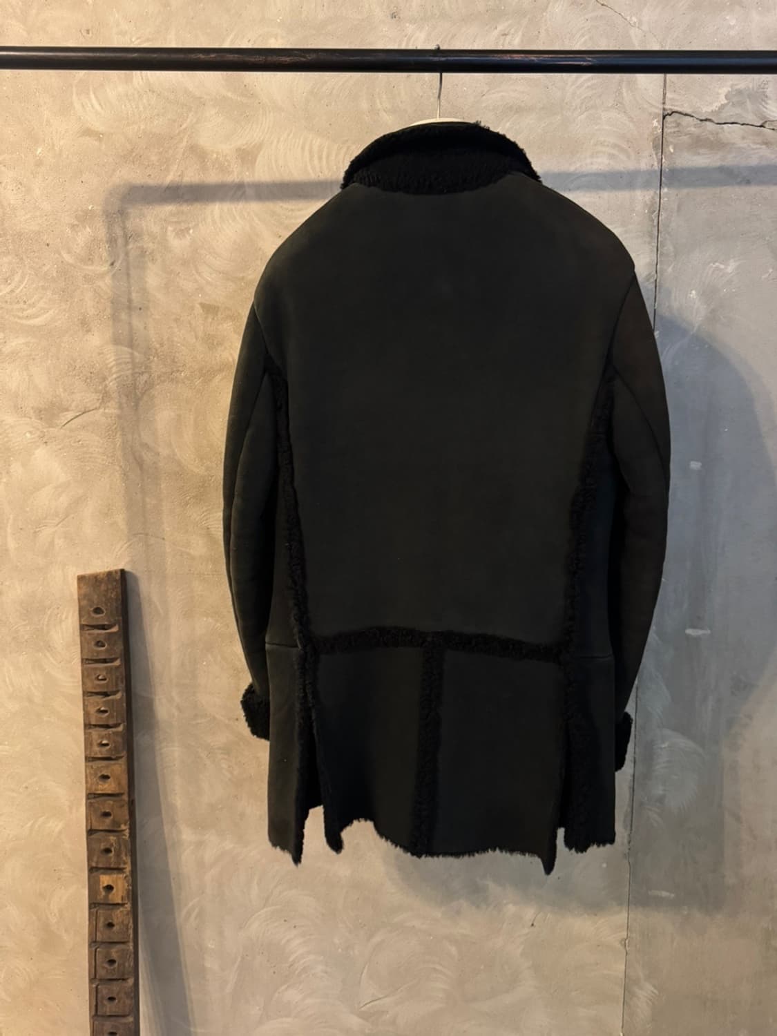 구찌 더블 브레스티드 시어링 자켓 레더 무스탕 100 상품이미지10