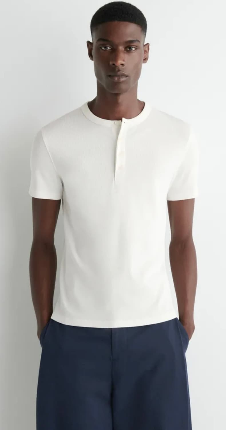 [L] COS 코스 슬림 리브드 2종 일괄 (보세 상의 증정) 상품이미지1